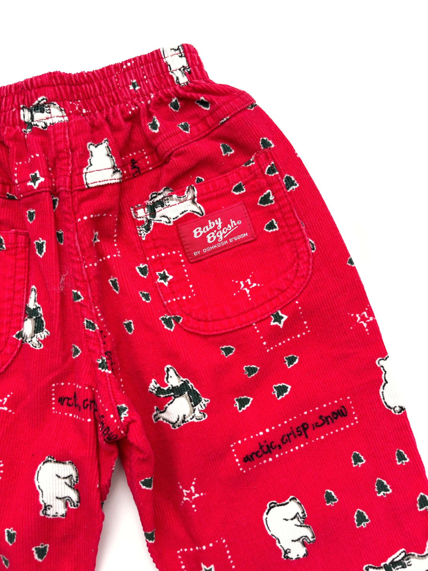 Oshkosh Polar Bear Corduroy Trousers Age 12 Months