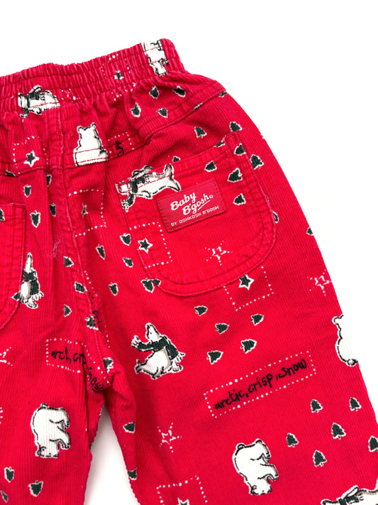 Oshkosh Polar Bear Corduroy Trousers Age 12 Months