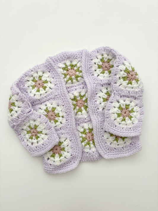 Crochet Square Cardigan Age 12-18 Months