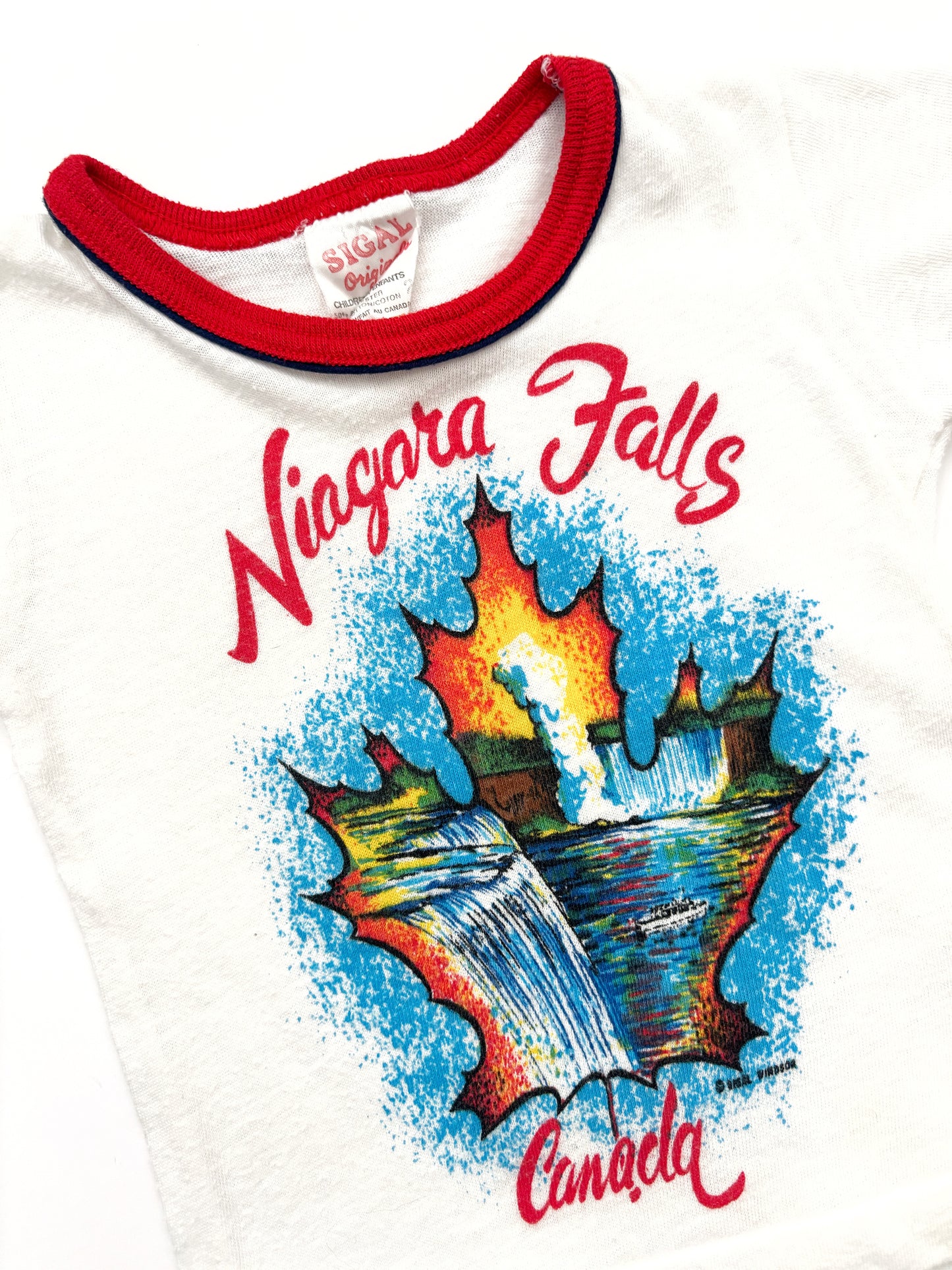Vintage Niagara Falls Travel Tshirt Age 9 Months +