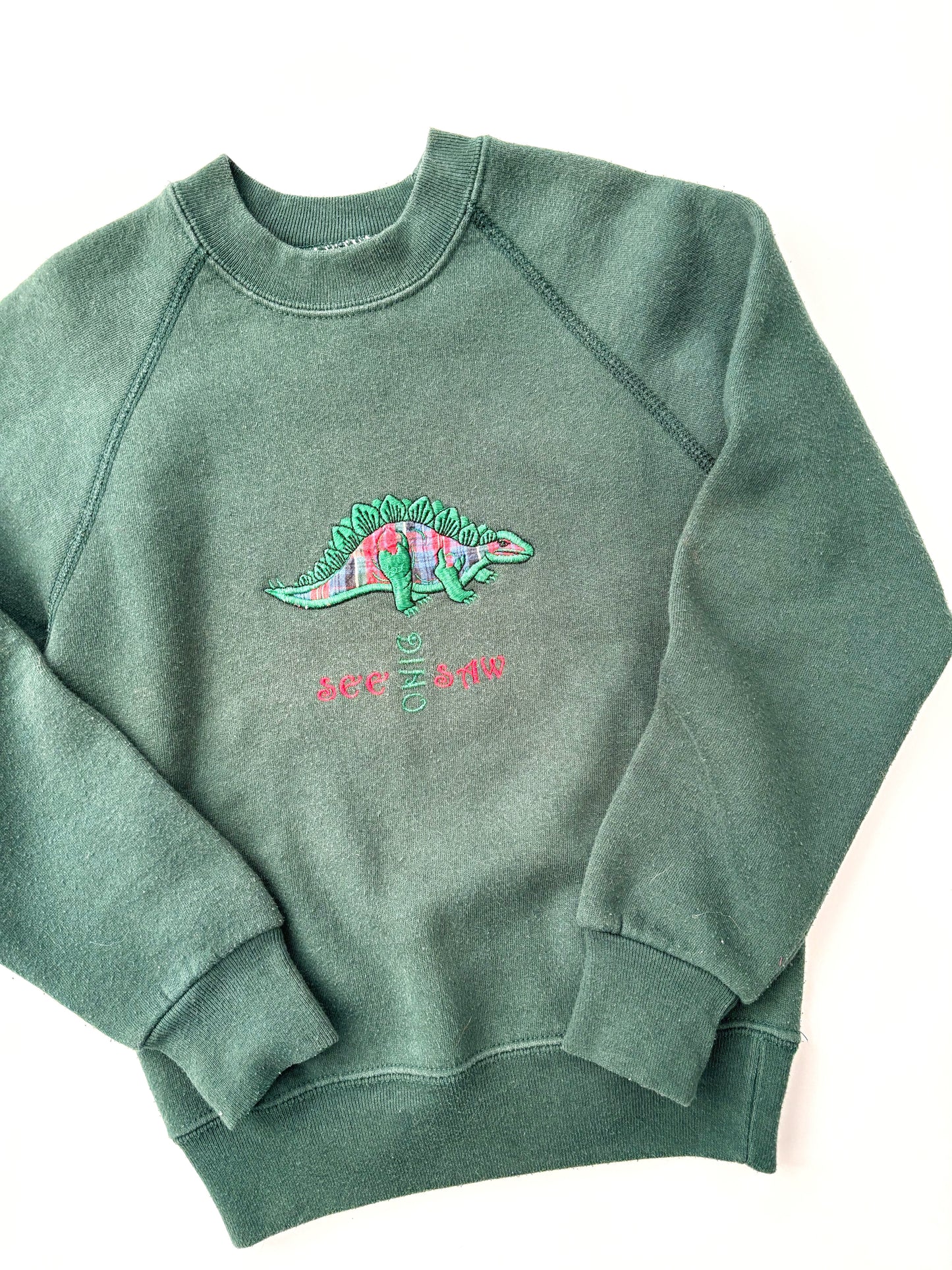 Vintage Kids Dino Sweatshirt Age 4-5 Years
