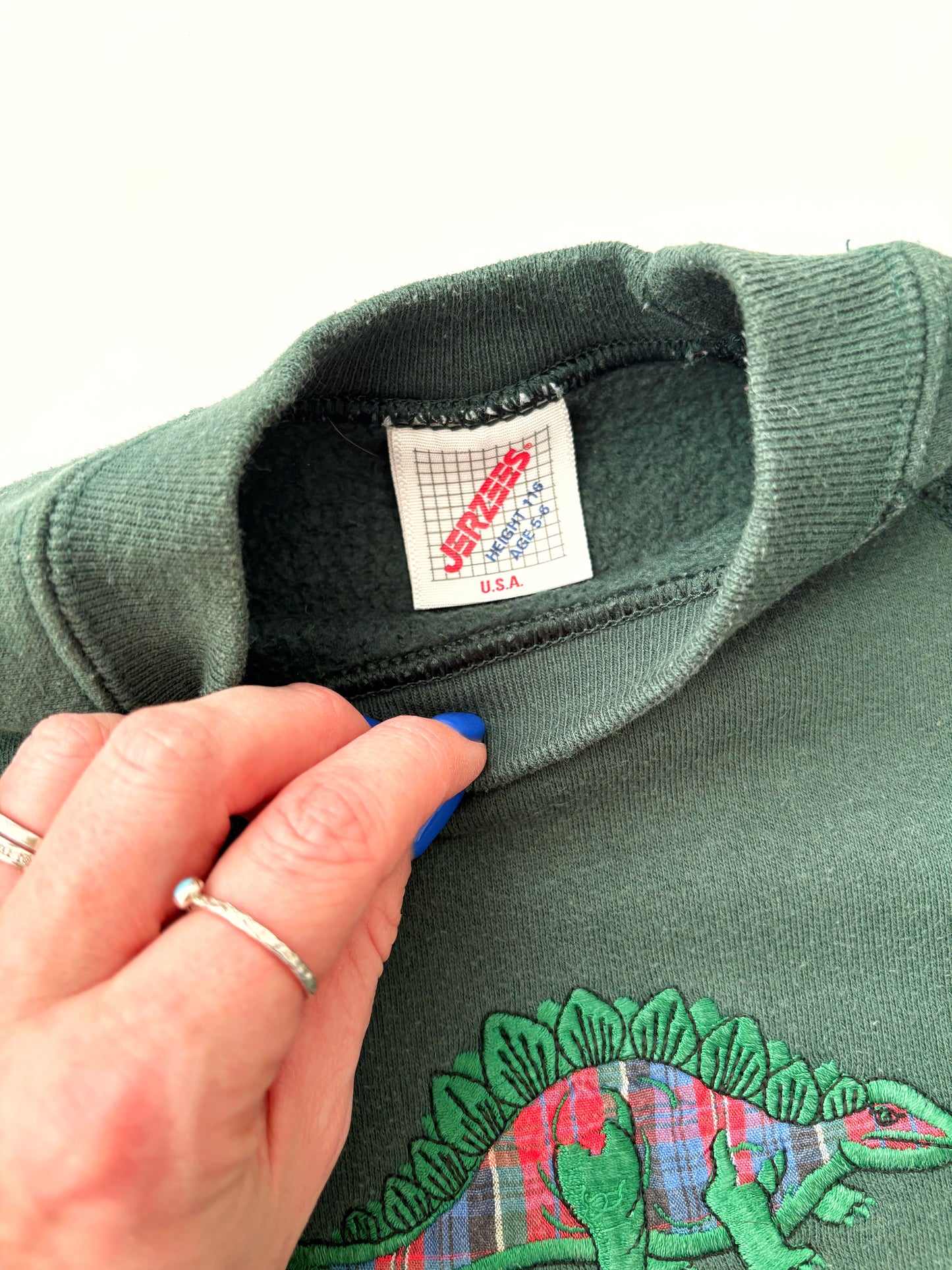 Vintage Kids Dino Sweatshirt Age 4-5 Years