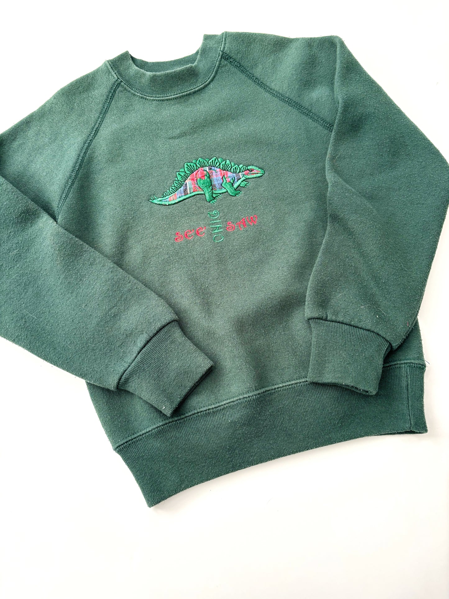 Vintage Kids Dino Sweatshirt Age 4-5 Years